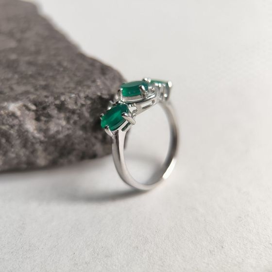 Серебряное кольцо с агатом 1.388ct