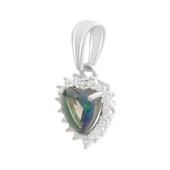 Серебряная подвеска с мистик топазом 0.801ct