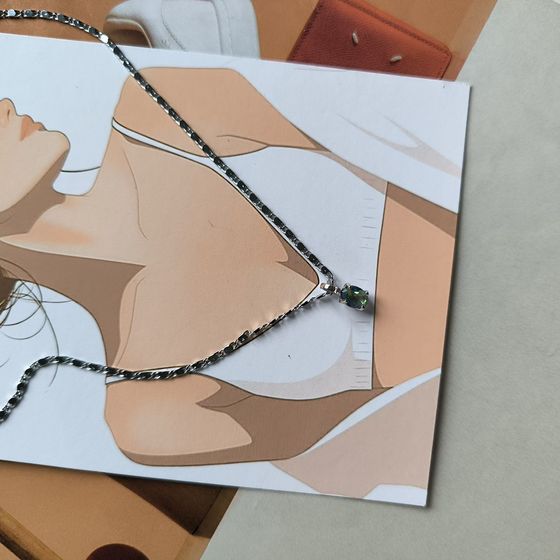 Серебряная подвеска с мистик топазом 0.582ct