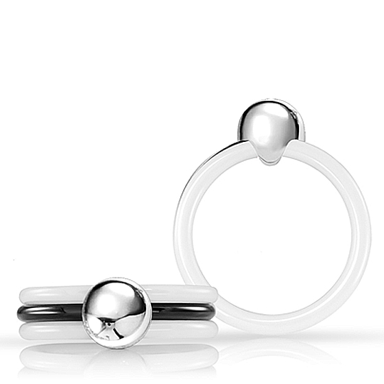 Серебряное кольцо с керамикой