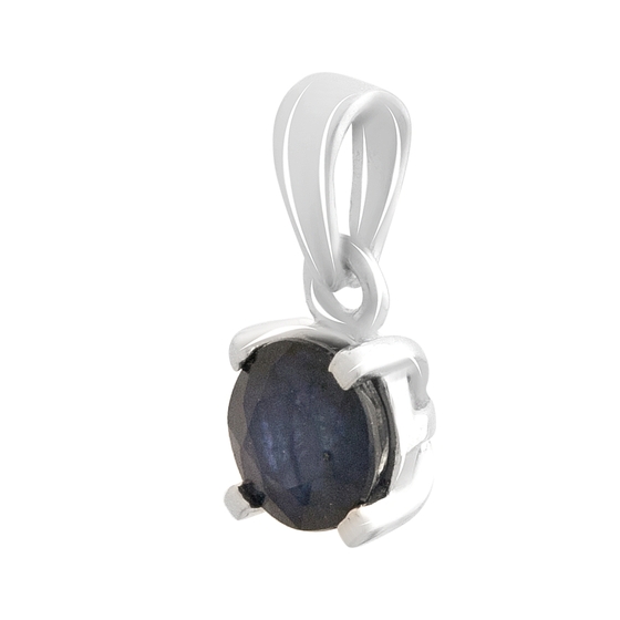 Серебряная подвеска с сапфиром 0.655ct