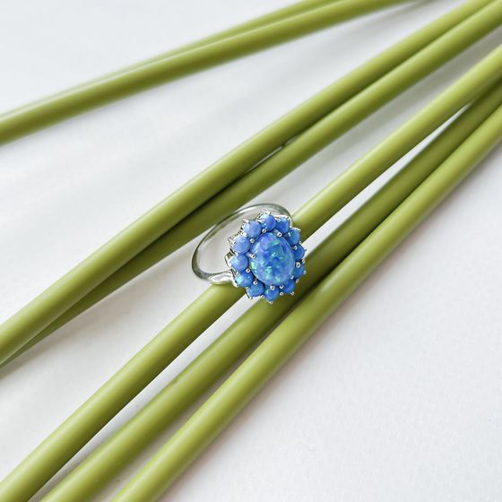 Серебряное кольцо с опалом 1.94ct