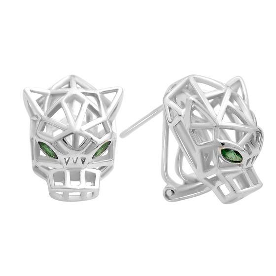 Серебряные серьги с фианитами Серебряные серьги с фианитами