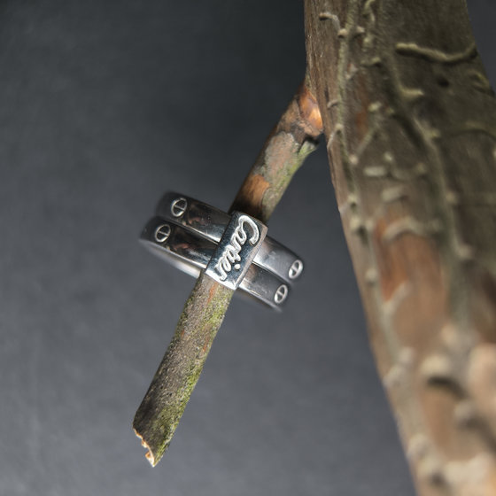 Серебряное кольцо без камней