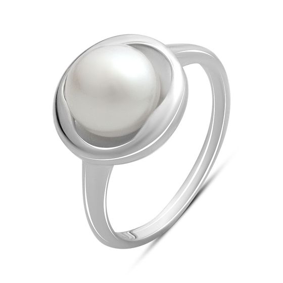 Серебряное кольцо с жемчугом