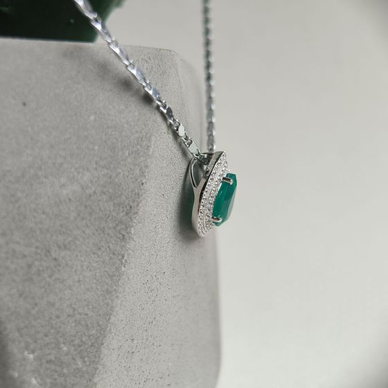 Серебряная подвеска с агатом 2.266ct