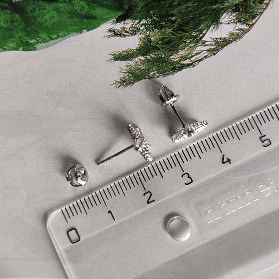 Серебряные серьги без камней