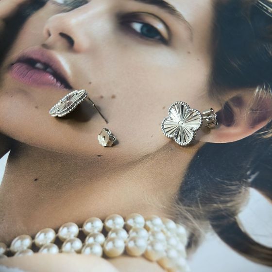 Серебряные серьги без камней