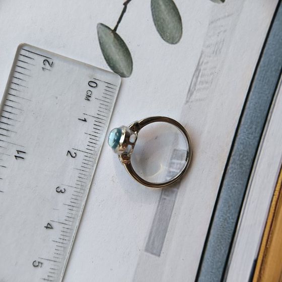 Серебряное кольцо с топазом 1.825ct