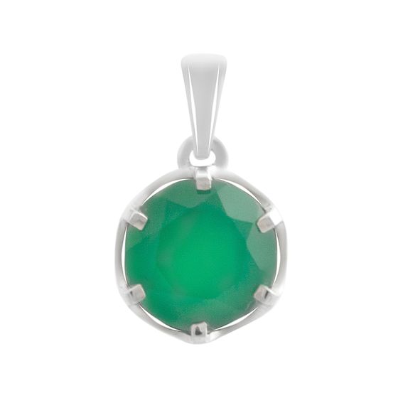 Серебряная подвеска с агатом 2.425ct