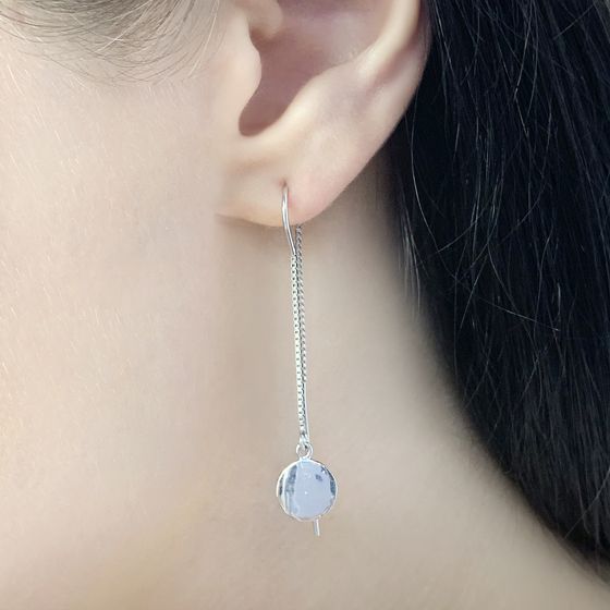 Серебряные серьги без камней Серебряные серьги без камней