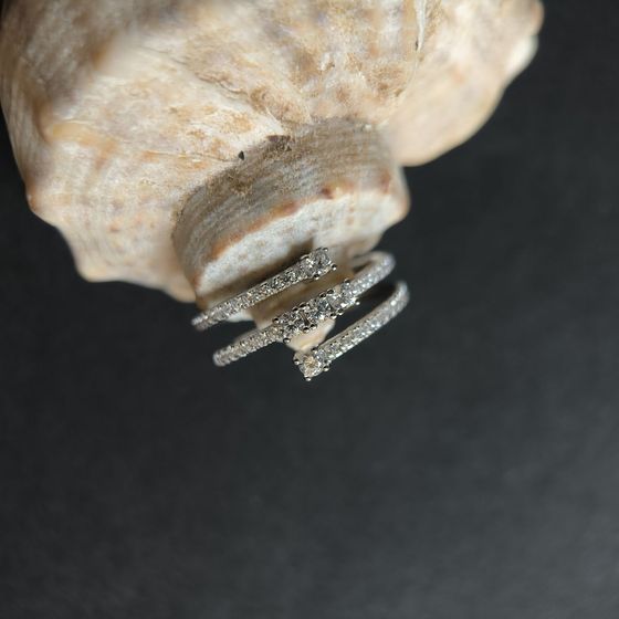 Серебряное кольцо с фианитами