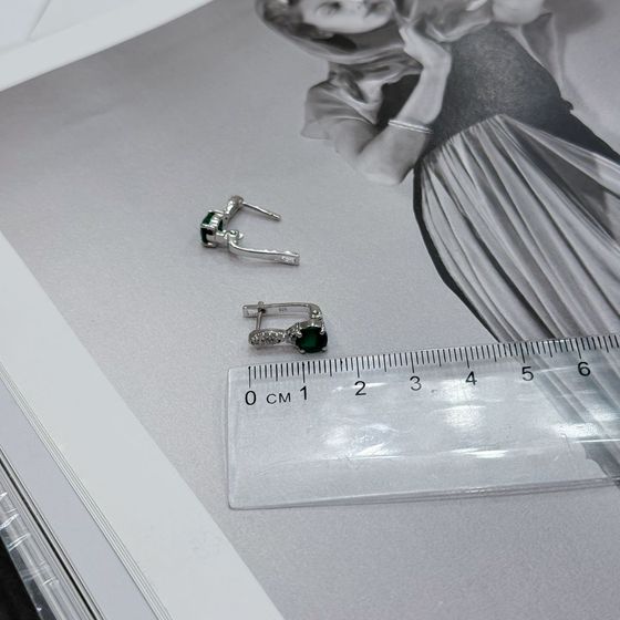 Серебряные серьги с агатом 1.679ct