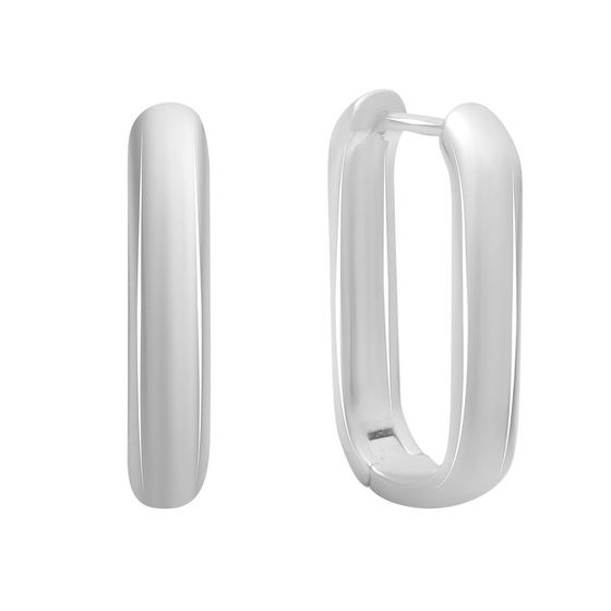 Серебряные серьги без камней