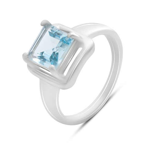 Серебряное кольцо с топазом 2.918ct