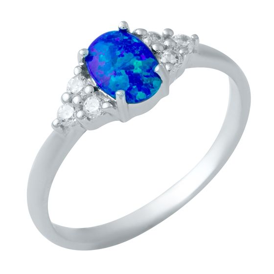 Серебряное кольцо с опалом 0.672ct