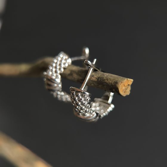 Серебряные серьги без камней