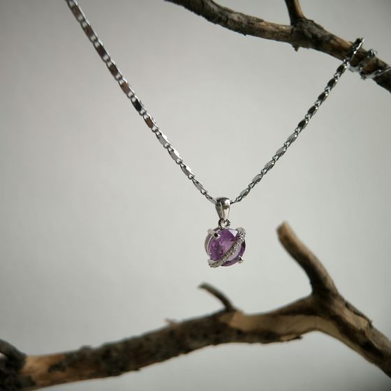 Серебряная подвеска с александритом 2.687ct