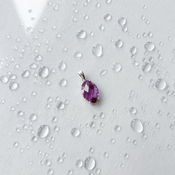 Серебряная подвеска с александритом 7.37ct