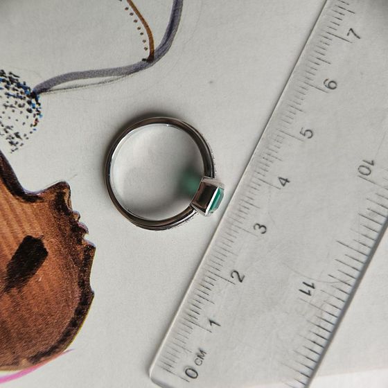 Серебряное кольцо с агатом 1.087ct