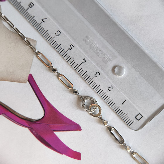 Серебряный браслет с фианитами