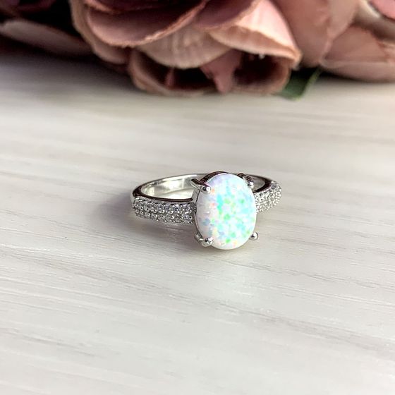Серебряное кольцо с опалом 1.237ct