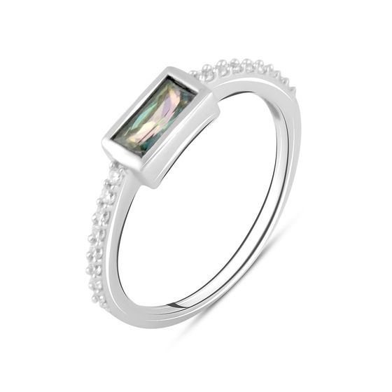 Серебряное кольцо с мистик топазом 0.49ct