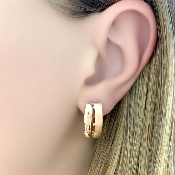 Золотые серьги без камней