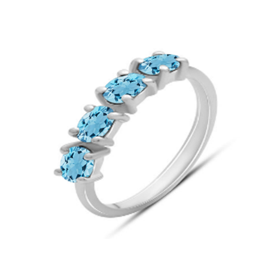 Серебряное кольцо с топазом 0.755ct