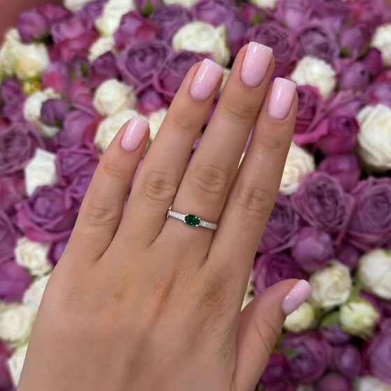 Серебряное кольцо с агатом 0.552ct