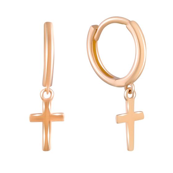 Золотые серьги без камней