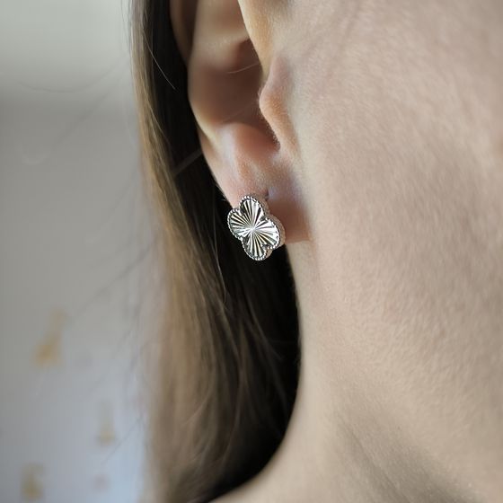 Серебряные серьги без камней