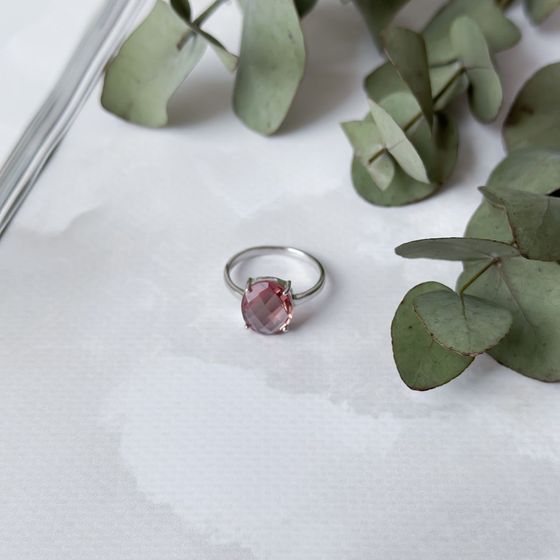 Серебряное кольцо с султанитом 4.525ct