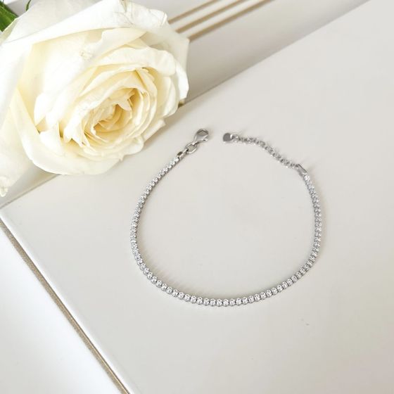 Золотой браслет с фианитами 1.44ct