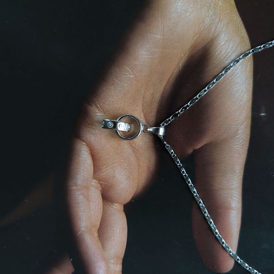 Серебряная подвеска с фианитами