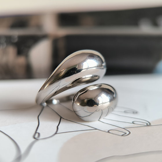 Серебряное кольцо без камней