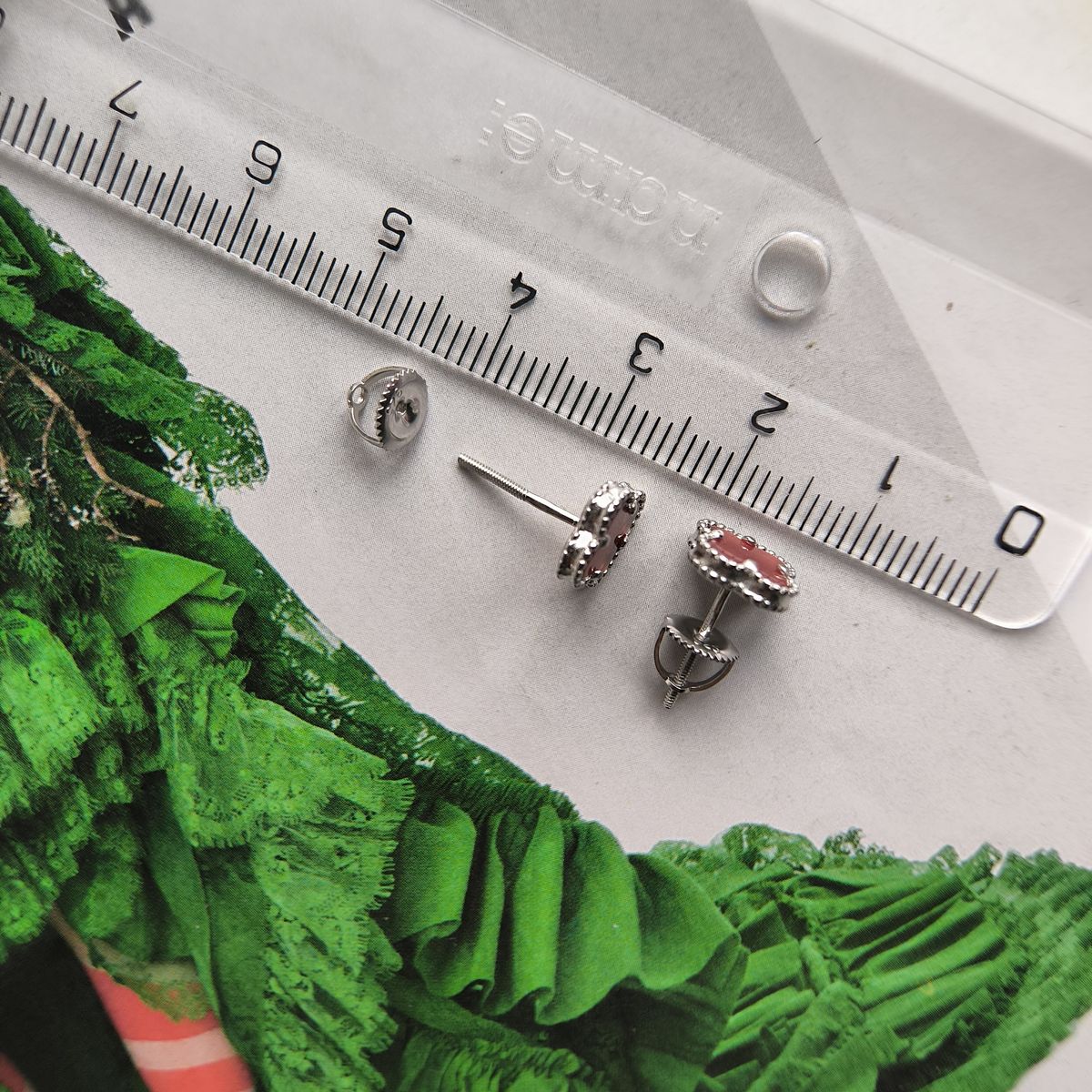 Серебряные серьги с агатом