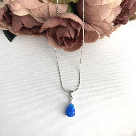 Серебряная подвеска с опалом 1.373ct