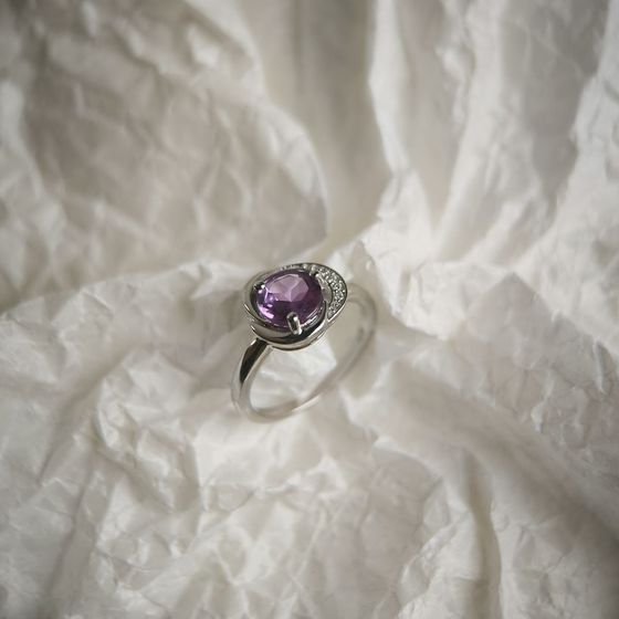 Серебряное кольцо с александритом 1.686ct