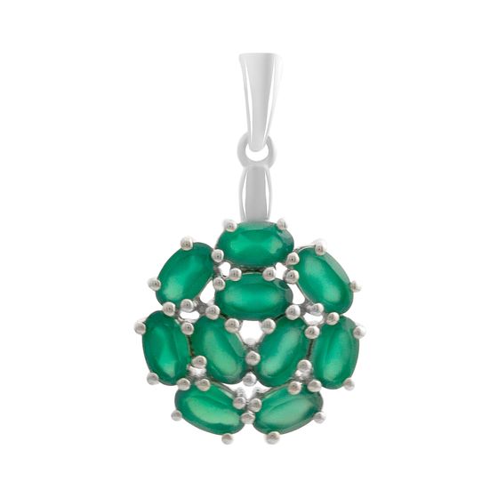 Серебряная подвеска с агатом 1.937ct