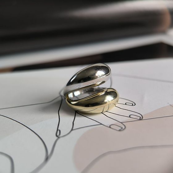 Серебряное кольцо без камней