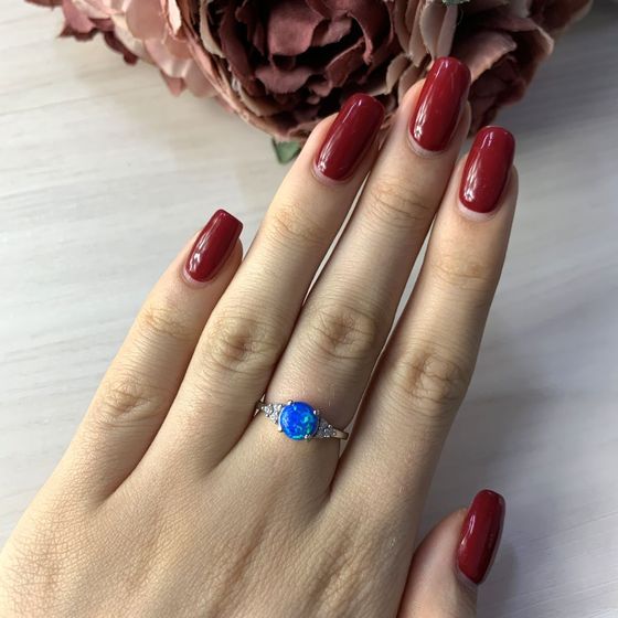 Серебряное кольцо с опалом 0.694ct