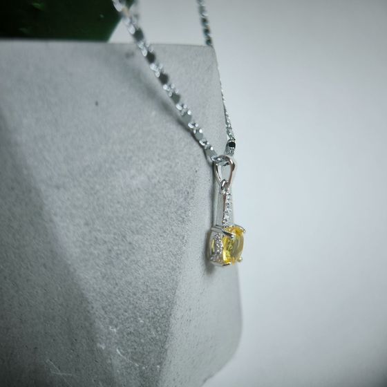 Серебряная подвеска с цитрином nano 1.854ct