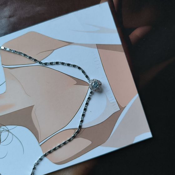 Серебряная подвеска с топазом 0.405ct