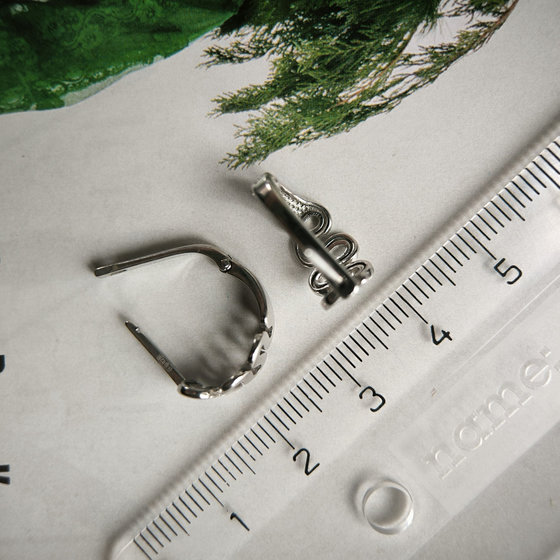 Серебряные серьги без камней