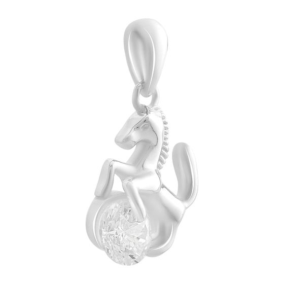 Серебряная подвеска с фианитами