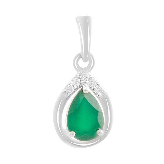 Серебряная подвеска с агатом 0.697ct