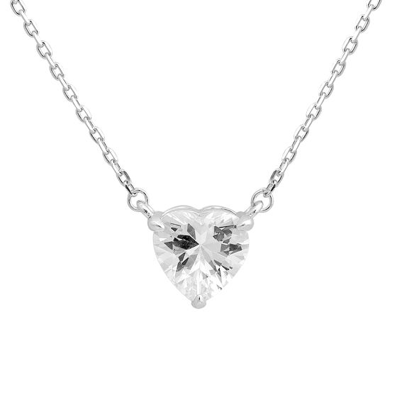 Серебряное колье с фианитами