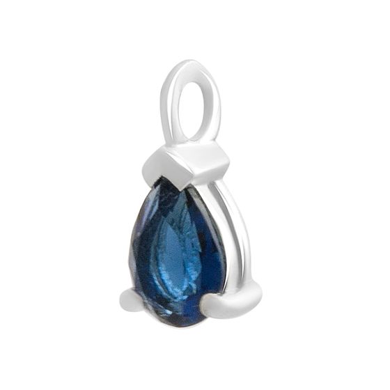 Серебряная подвеска с сапфиром nano 0.517ct