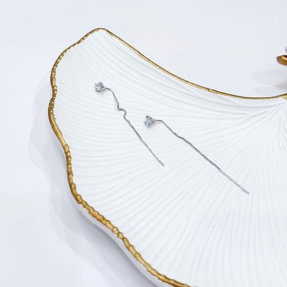 Серебряные серьги с топазом 0.619ct